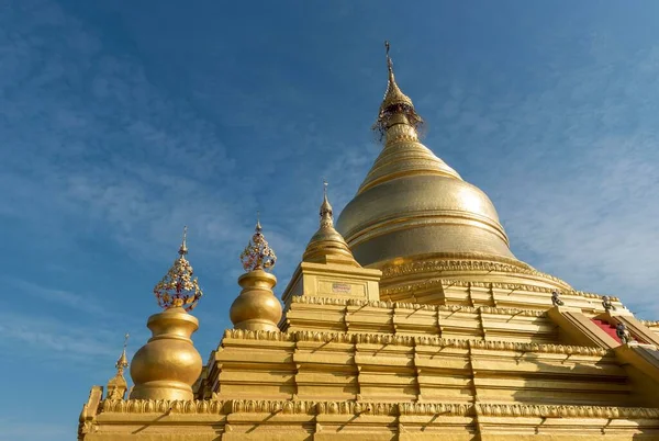 Estupa Dorada Pagoda Kuthodaw Mandalay Myanmar Asia — Foto de Stock