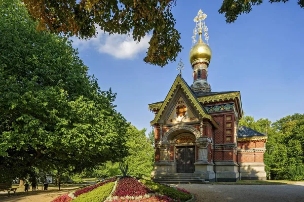 Russian Chapel Russian Orthodox All Saints Day Church Spa Garden — Foto de Stock