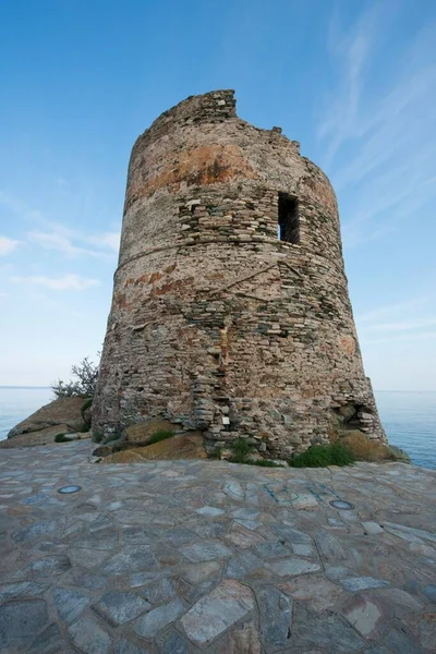 Генуэзская Башня Эрбалунга Корсика Франция Европа — стоковое фото