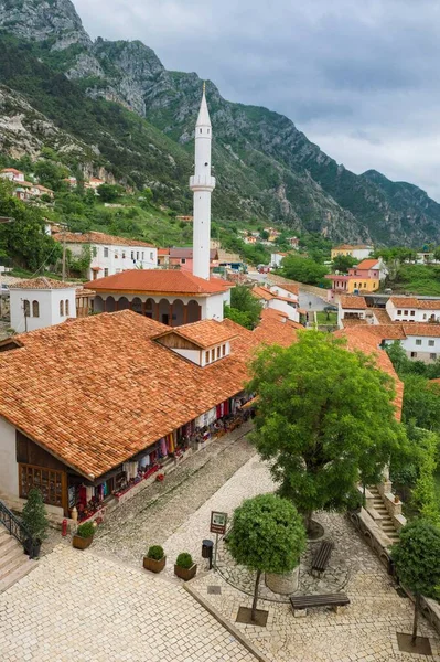 Murad Bey Mešita Minaret Kruje Albánie Evropa — Stock fotografie