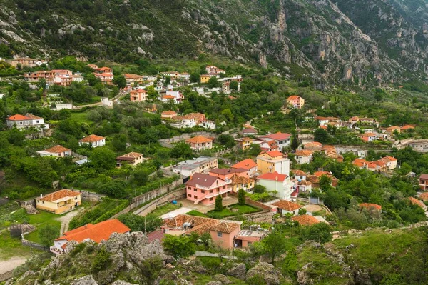 Vista Sobre Ciudad Kruje Albania Europa —  Fotos de Stock