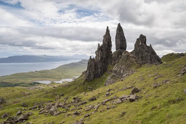 Old Man Storr Rock Needle Península Trotternish Highlands Isla Skye — Foto de Stock