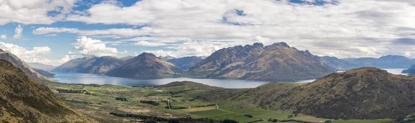 Vue Chaîne Montagnes Remarkables Lake Wakatipu Mountains Queenstown Otago South — Photo