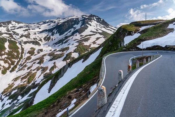 Mountain Pass Road Furkapass Urserental Cantão Uri Suíça Europa — Fotografia de Stock