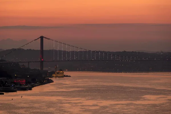 Bosphorus Sunsise Istanbul Turkey Asia — Stock Photo, Image