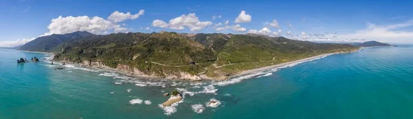 Rocky Coast Greymouth Västkusten Sydön Nya Zeeland Oceanien — Stockfoto