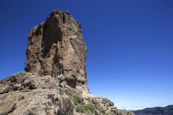 Roque Nublo Kultfelsen Der Alten Kanaren Gran Canaria Kanarische Inseln — Stockfoto