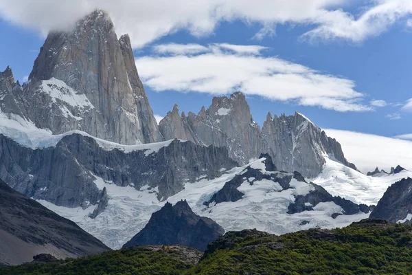 Cerro Fitz Roy Národní Park Los Glaciares Chaltn Provincie Santa — Stock fotografie