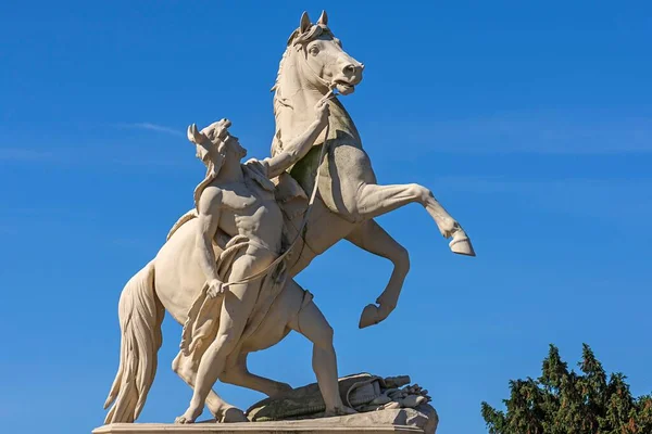 Оборот Приборкає Свого Коня Скульптуру Крістіана Геншоу Близько 1873 Року — стокове фото