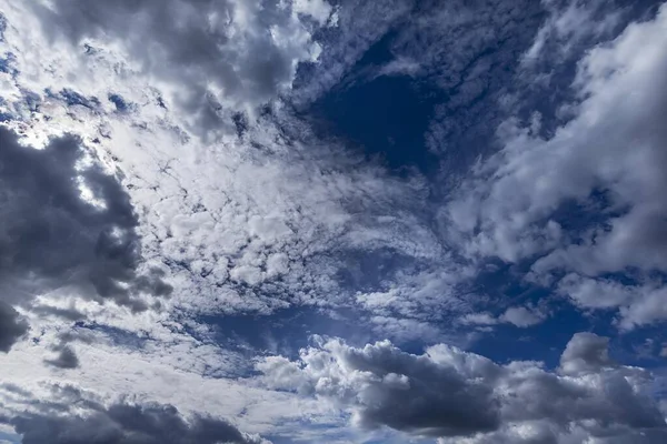Sun Rain Clouds Nimbostratus Bavaria Germany Europe — Stock Photo, Image