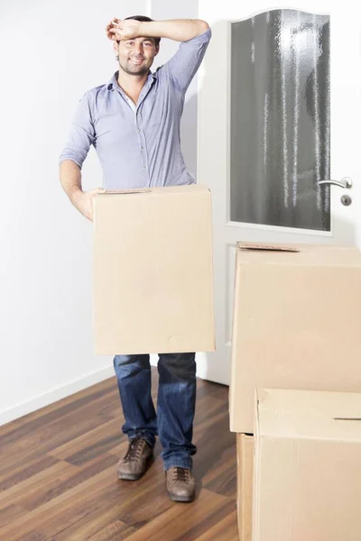 Man Moving House View — Stock Photo, Image