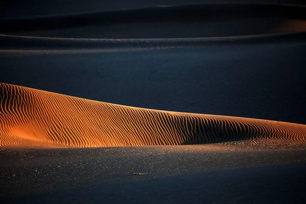 Dünenlandschaft Dünen Von Maspalomas Dunas Maspalomas Strukturen Sand Abendlicht Naturschutzgebiet — Stockfoto