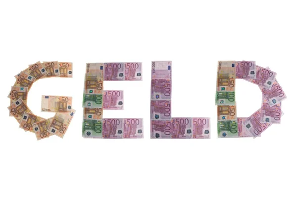 Geld Para Banknotlarla Yazılmış — Stok fotoğraf