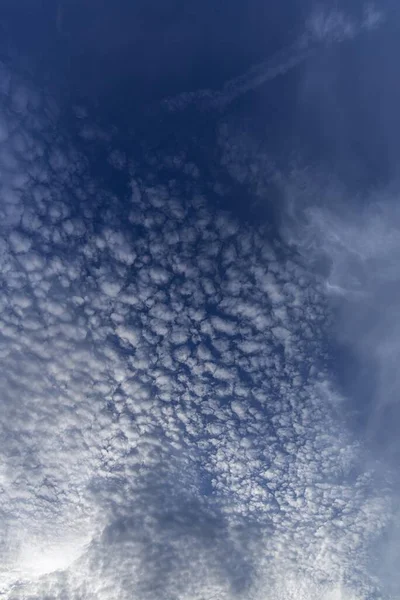 Small Fleecy Clouds Cirrocumulus Бавария Германия Европа — стоковое фото