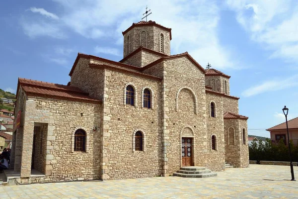 Aziz Mikail Ortodoks Kilisesi Pusteç Prespa Ulusal Parkı Arnavutluk Avrupa — Stok fotoğraf