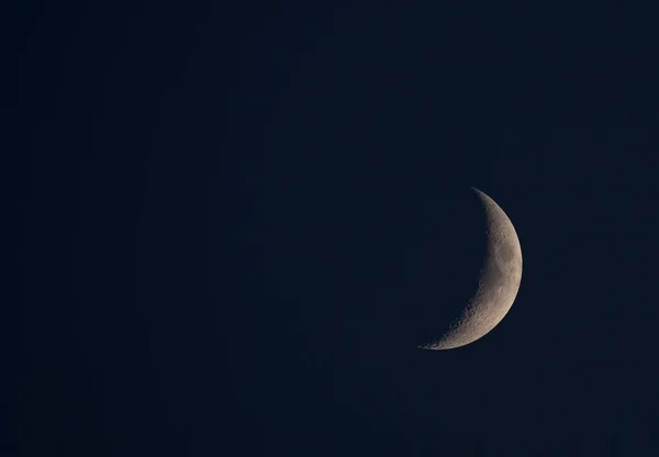 Increasing Moon Crescent Moon Seen European Hemisphere Germany Europe — Stock Photo, Image