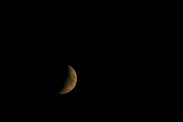 Bulan Sabit Langit Malam Jerman Eropa — Stok Foto
