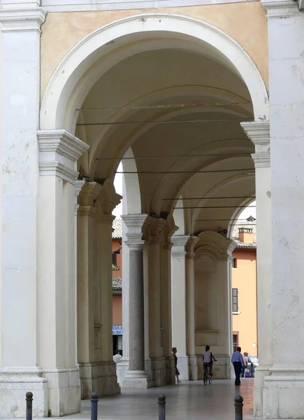 Piazza Del Popolo Arcade Ravenna Emilia Romagna 意大利 — 图库照片