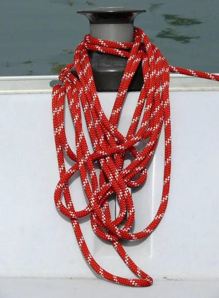 Italy Emilia Romagna Rope Boat Europe — Stock Photo, Image