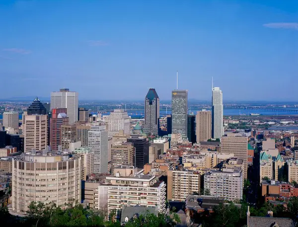 Canadá Quebec Montreal Vista Cidade Mont Royal América Norte — Fotografia de Stock