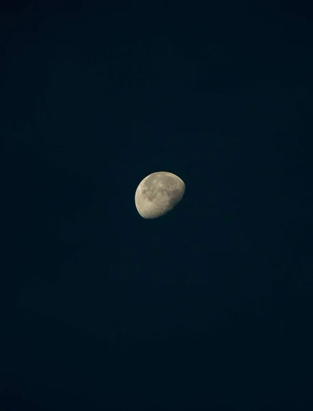 Lua Noite Meia Lua — Fotografia de Stock