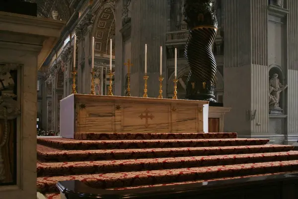 Вівтар Біля Гробниці Ісуса Христа Кафедральний Собор Папський Престол Сан — стокове фото