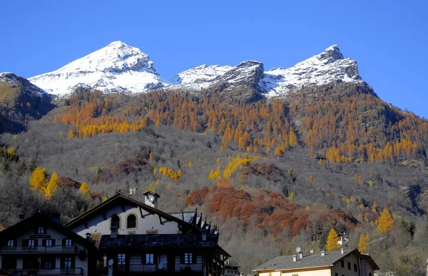 Włochy Sesia Dolina Pobliżu Alagna Piemont Monte Rosa Massif — Zdjęcie stockowe