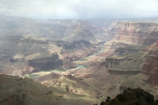 Vista Gran Cañón Desde Borde Sur Arizona Estados Unidos América — Foto de Stock