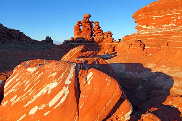 Adeii Eechii Cliffs Navajo Reservation Vlakbij Cameron Arizona Verenigde Staten — Stockfoto
