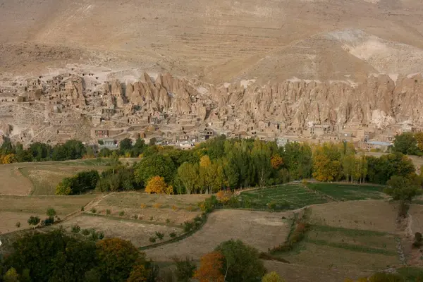 Mountain Village Kandovan Its Dwelling Caves Carved Rock Iran Asia — Stock Photo, Image
