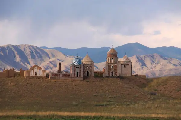 Gravesites Cemetery West Chayek Kyrgyzstan — Stock Photo, Image