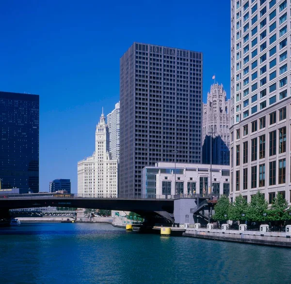 Escritório Centro Negócios Eua Illinois Chicago América Norte — Fotografia de Stock