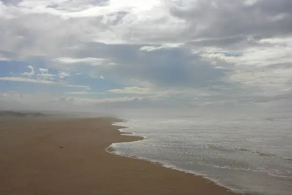 Пляж Песчаного Пляжа Рядом Национальным Парком Уэд Масса Моррехо Африка — стоковое фото