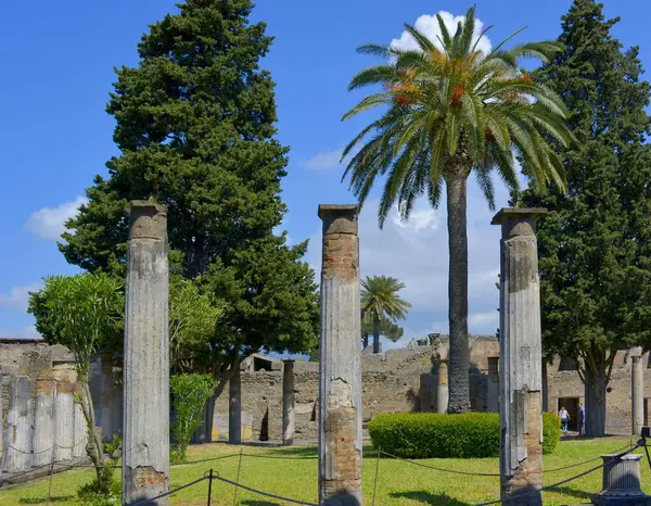 Italien Italien Pompeji Säulenreste Scavi Archeologici Pompei Europa — Stockfoto