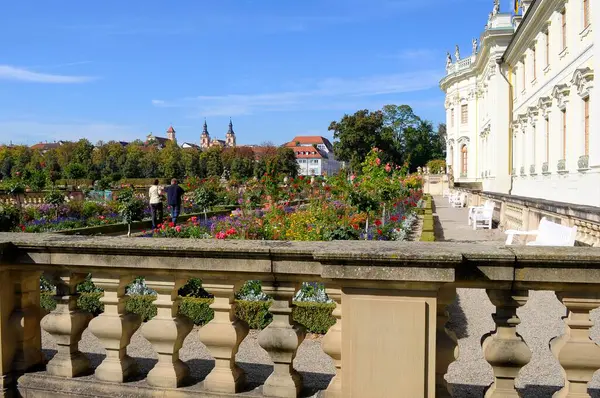 Ludwigsburg Kwitnący Pałac Barokowy Kwietniki — Zdjęcie stockowe