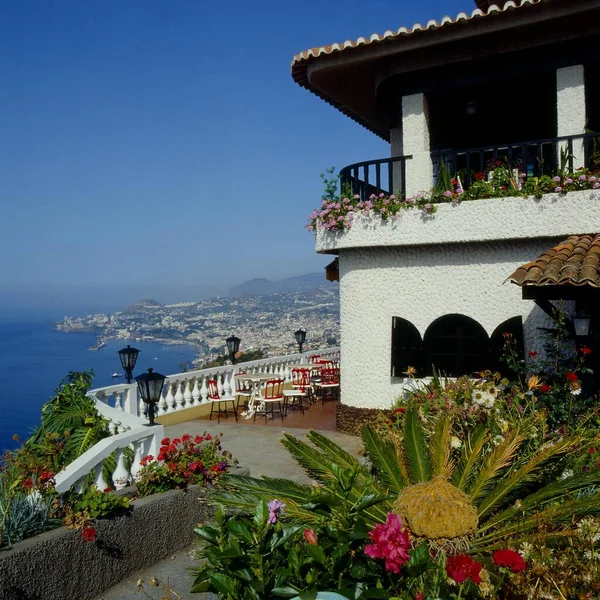 Vista Desde Club Churrascao Capital Funchal Madeira Portugal Europa — Foto de Stock