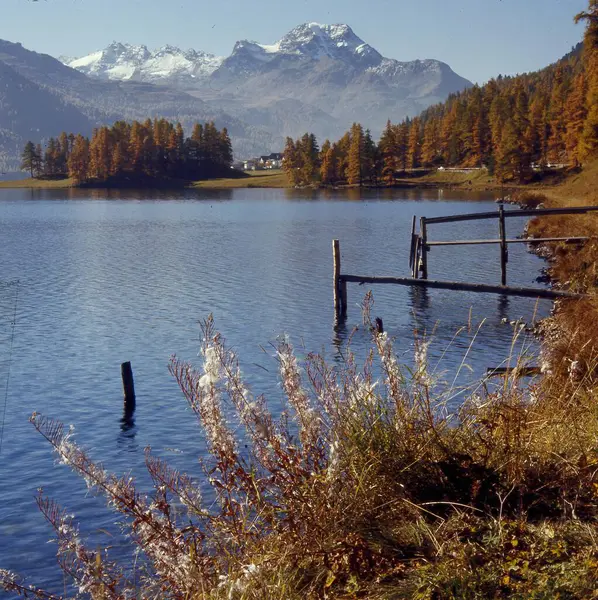 Lake Champer Engadine Switzerland Europe — Stock Photo, Image