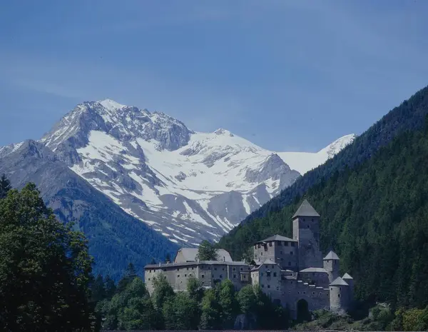 Château Sand Taufers Dessus Des Alpes Zillertal Tyrol Sud Italie — Photo