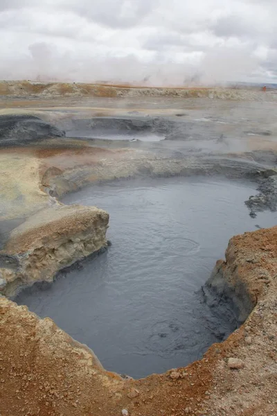Obszar Geotermalny Namaskard Islandii — Zdjęcie stockowe