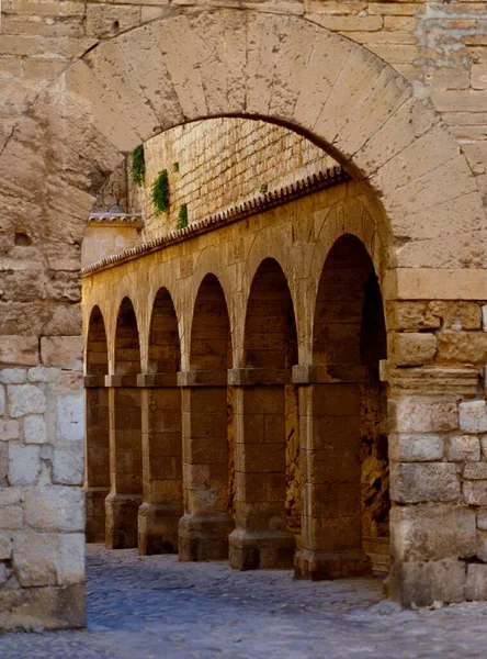Cidade Velha Ibiza Arcos Muralha Fortaleza Ilhas Baleares Espanha Europa — Fotografia de Stock