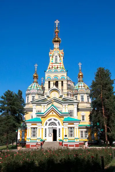 Resurrection Cathedral Almaty Kazakhstan — Stock Photo, Image