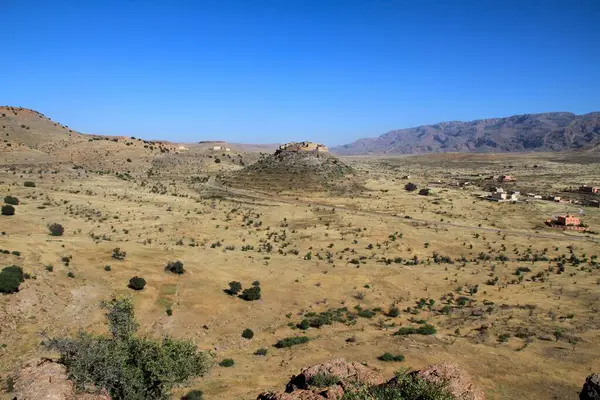Tafraoute摩洛哥北部的反地图集景观 — 图库照片