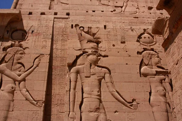 Het Tempelgebied Van Het Eiland Philae Aswan Egypte Afrika — Stockfoto