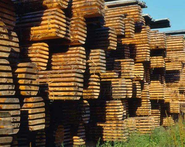 Kilátás Fából Készült Deszkák Csapágyak — Stock Fotó
