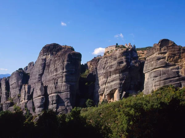 Meteora Klasztory Metory Tesalii Grecja Lista Światowego Dziedzictwa Unesco Europa — Zdjęcie stockowe