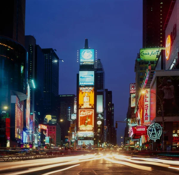 Estados Unidos Nueva York Nueva York Times Square Por Noche —  Fotos de Stock