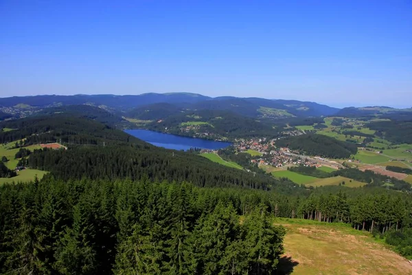 Utsikt Över Titisee Från Hochfirst Schwarzwald Dåligt — Stockfoto