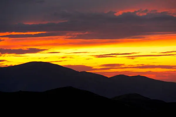Spectacular Sunset Mountains Malatya Eastern Anatolia Turkey — Stock Photo, Image
