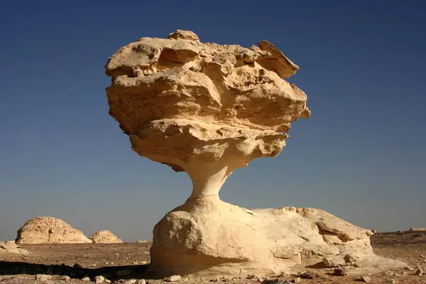 Bizarre Limestone Formations Characterise White Desert Egypt Africa — Stock Photo, Image