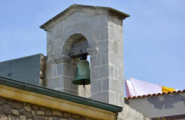 Italien Italien Sardinien Castelsardo Glockenturm Europa — Stockfoto